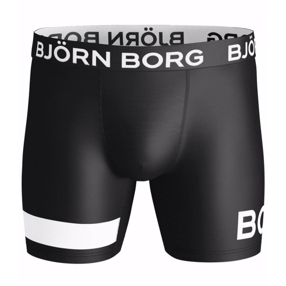 Bjorn Borg 1P Performance Boxershort Court Borg Black