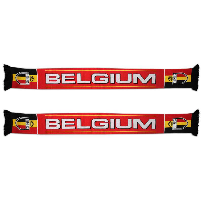 Gebreide sjaal Belgium rood