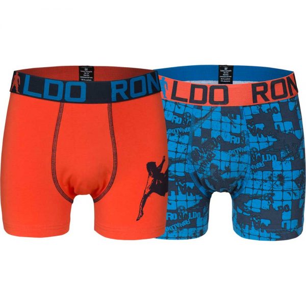 CR7 Trunk Cotton Stretch 2-Pack Fashion Line Boys Red Blue