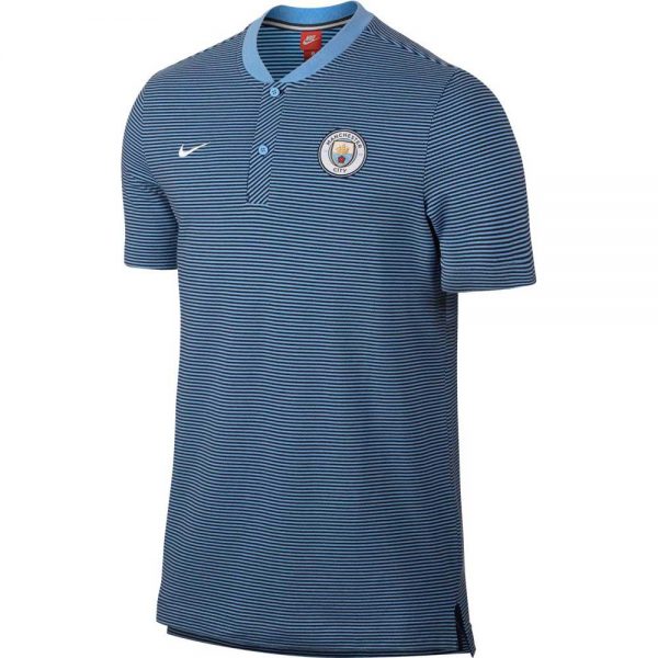 Nike Manchester City Authentic Polo 2017-2018 Field Blue