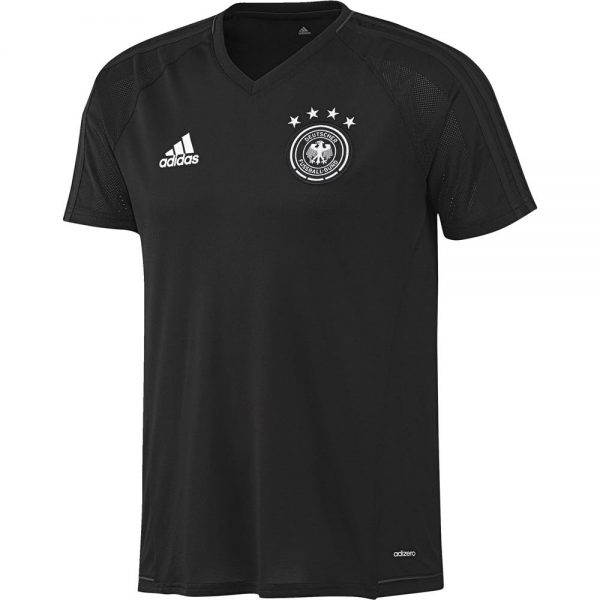 adidas Duitsland Trainingsshirt 2017-2018 Black White Kids