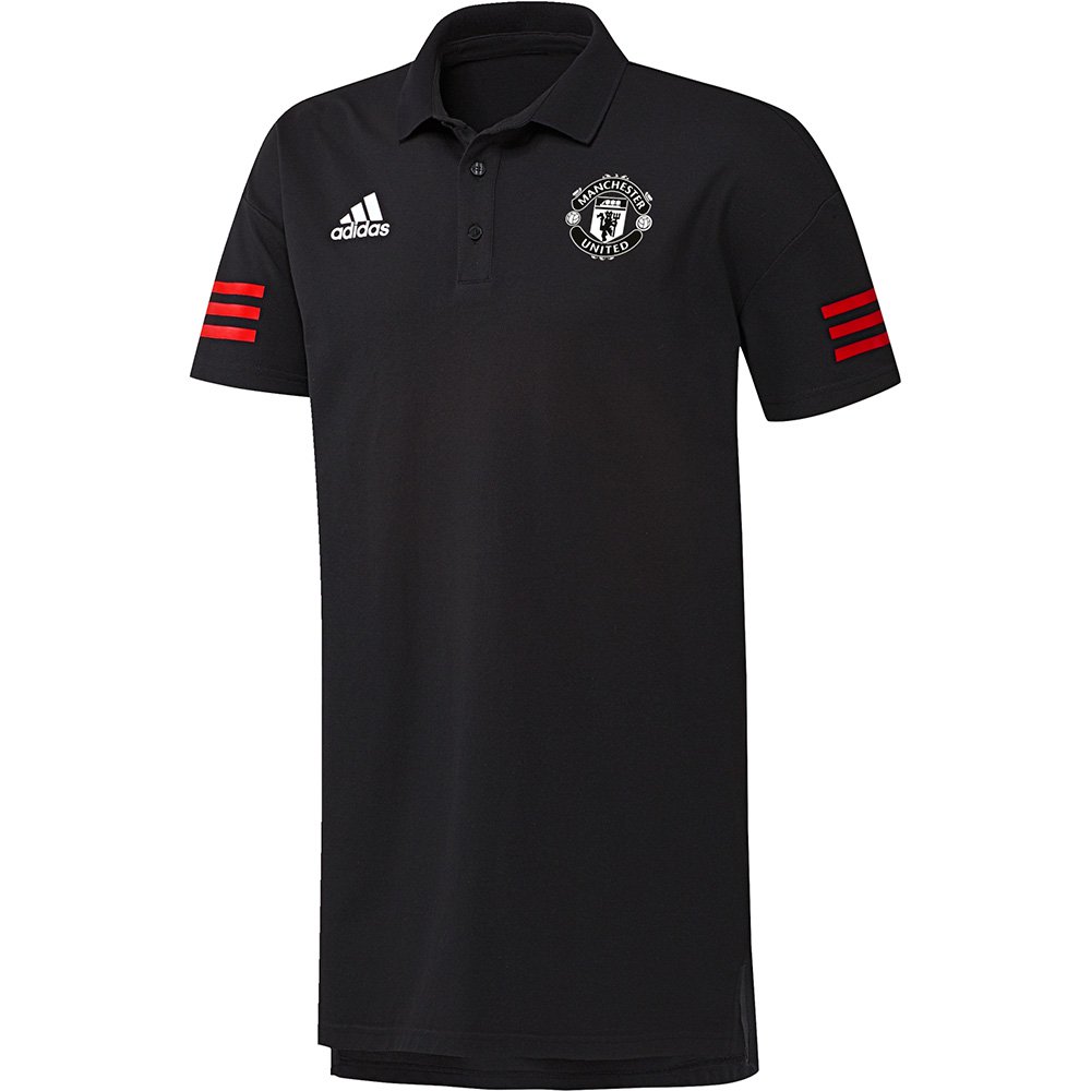 adidas Manchester United Champions League Polo 2017-2018 Black Red