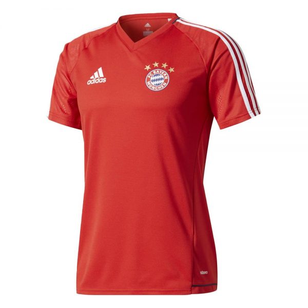 adidas Bayern Munchen Trainingsshirt 2017-2018 Bayern Red White