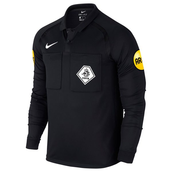Nike KNVB Scheidsrechtersshirt Lange Mouwen 2016-2017 Black Black