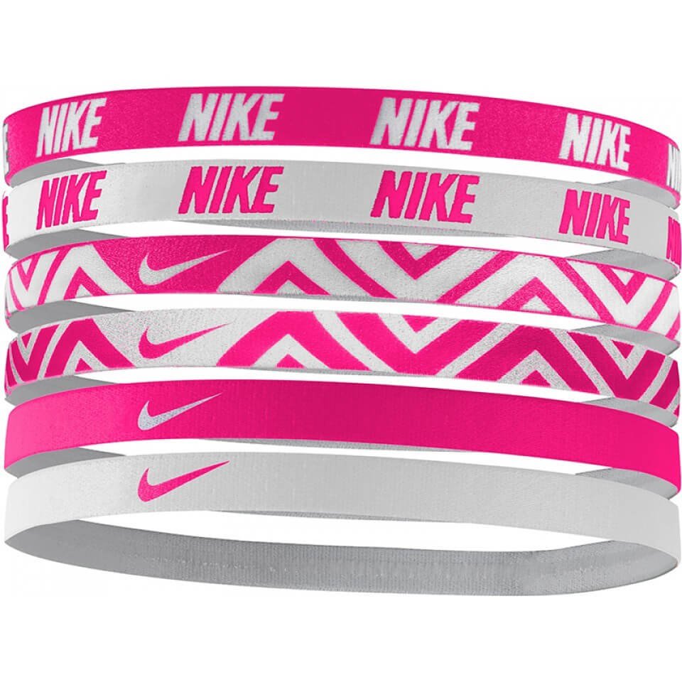 Nike Printed Hoofdbanden 6 stuks Roze