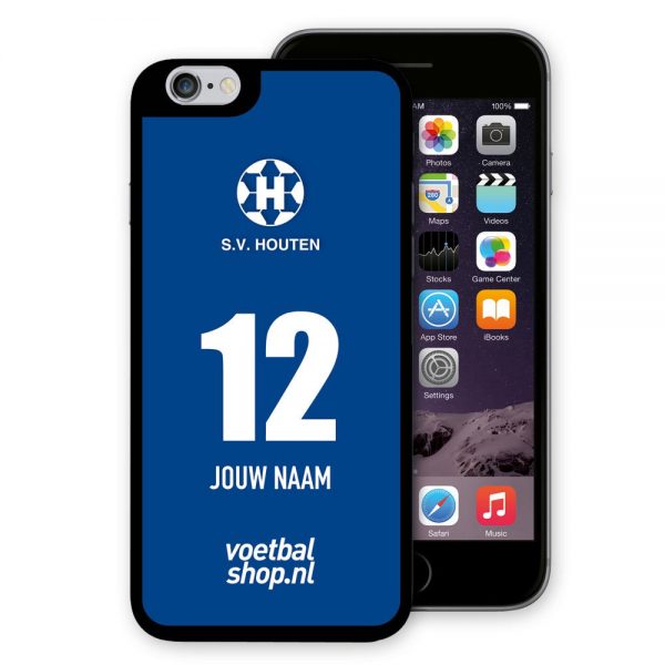 IPhone 6+ Cover SV Houten ontwerp het zelf blauw